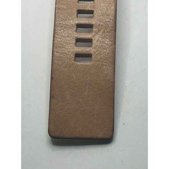Diesel Watch Parts 2 Piece Leather Half Band Only No Clasp Tan 24mm PY204 - Picture 3 of 9